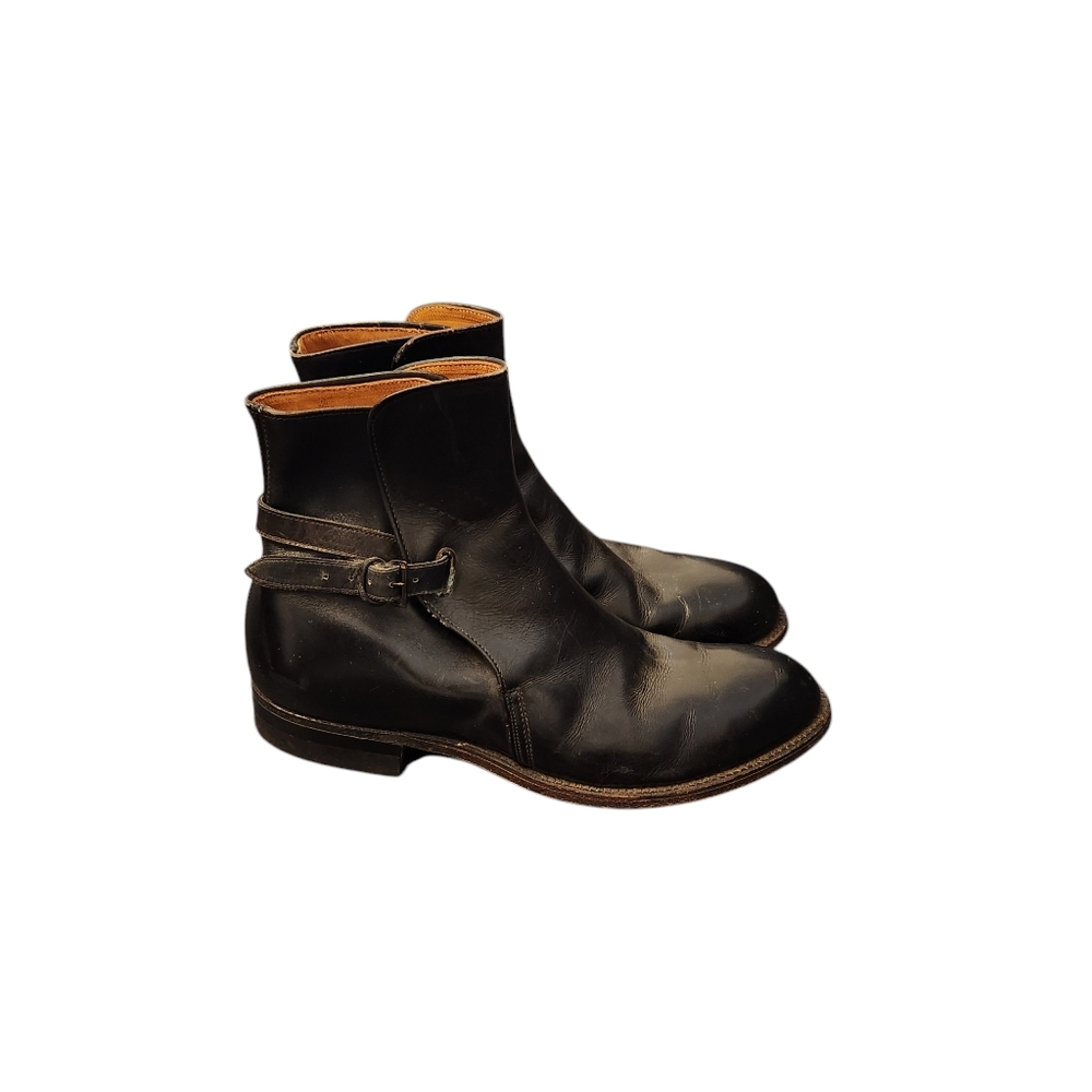 Frye Black Leather Ankle Boots Size 7 1/2 - Picture 3 of 9